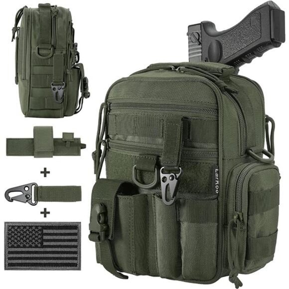 NEW Green Concealed Carry Military Bag - Picture 1 of 7